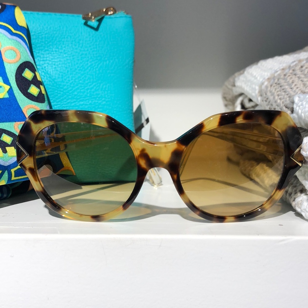 Tory Buch large tortoise sunglasses